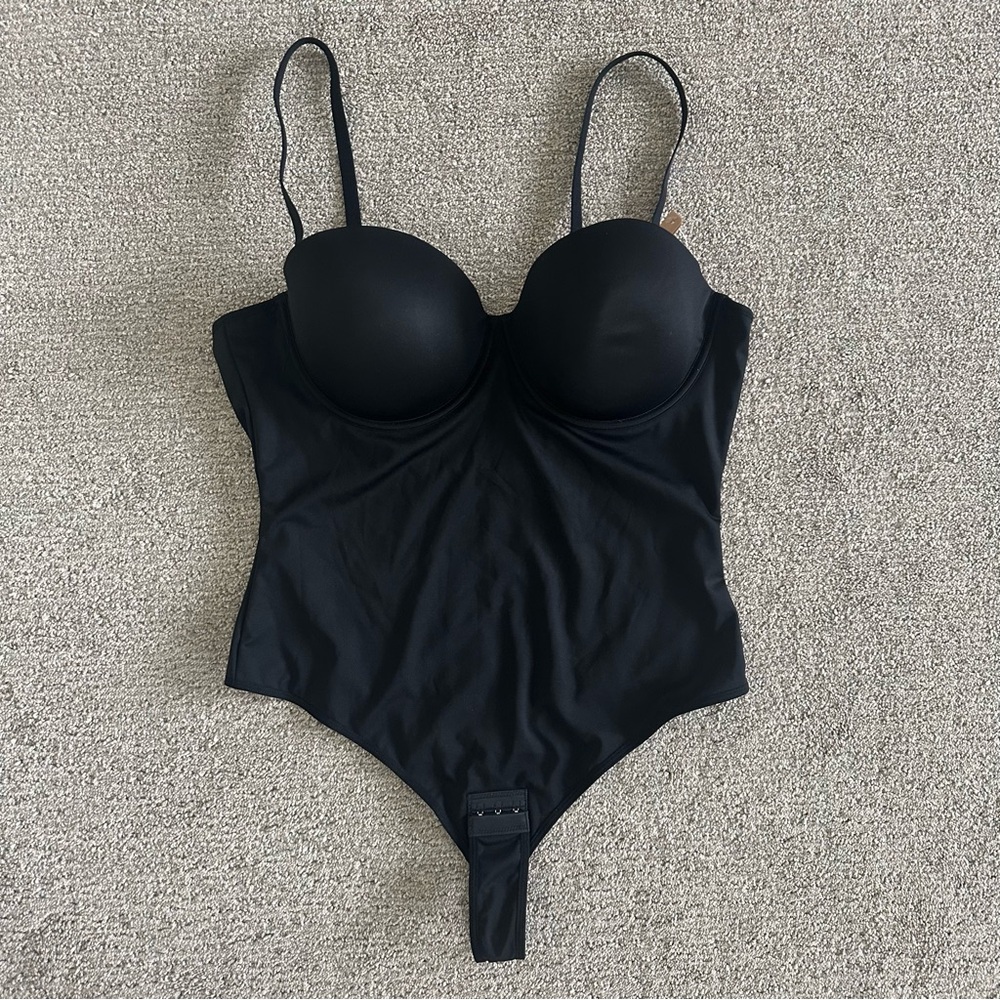 Shapellx CoreSculpt Seamless Built-In Bra Bodysuit‎ Black Size 3XL Underwire